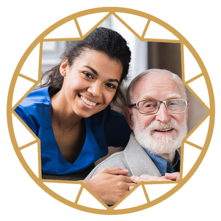 Senior residents engaged in a Joyful Moments program activity at Opal Senior Living